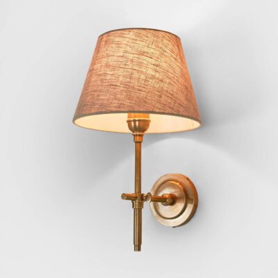Havenmore Hamptons Swing Arm Wall Light Antique Brass