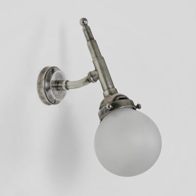 Hawthorn Industrial Wall Light Antique Silver