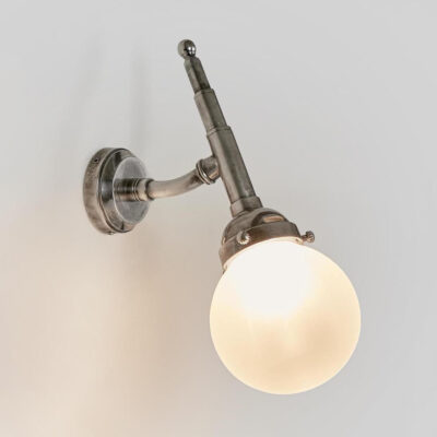 Hawthorn Industrial Wall Light Antique Silver