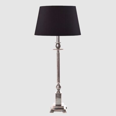 Hawthorne French Provincial Table Lamp Base Antique Silver