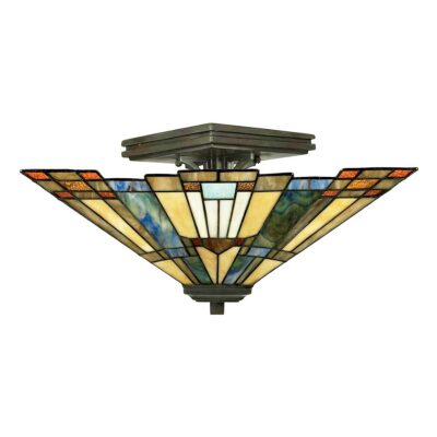 Hearthstone Arts and Crafts Ceiling Semi-Flush Bronze
