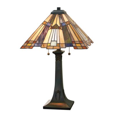Hearthstone Arts and Crafts Table Lamp Bronze