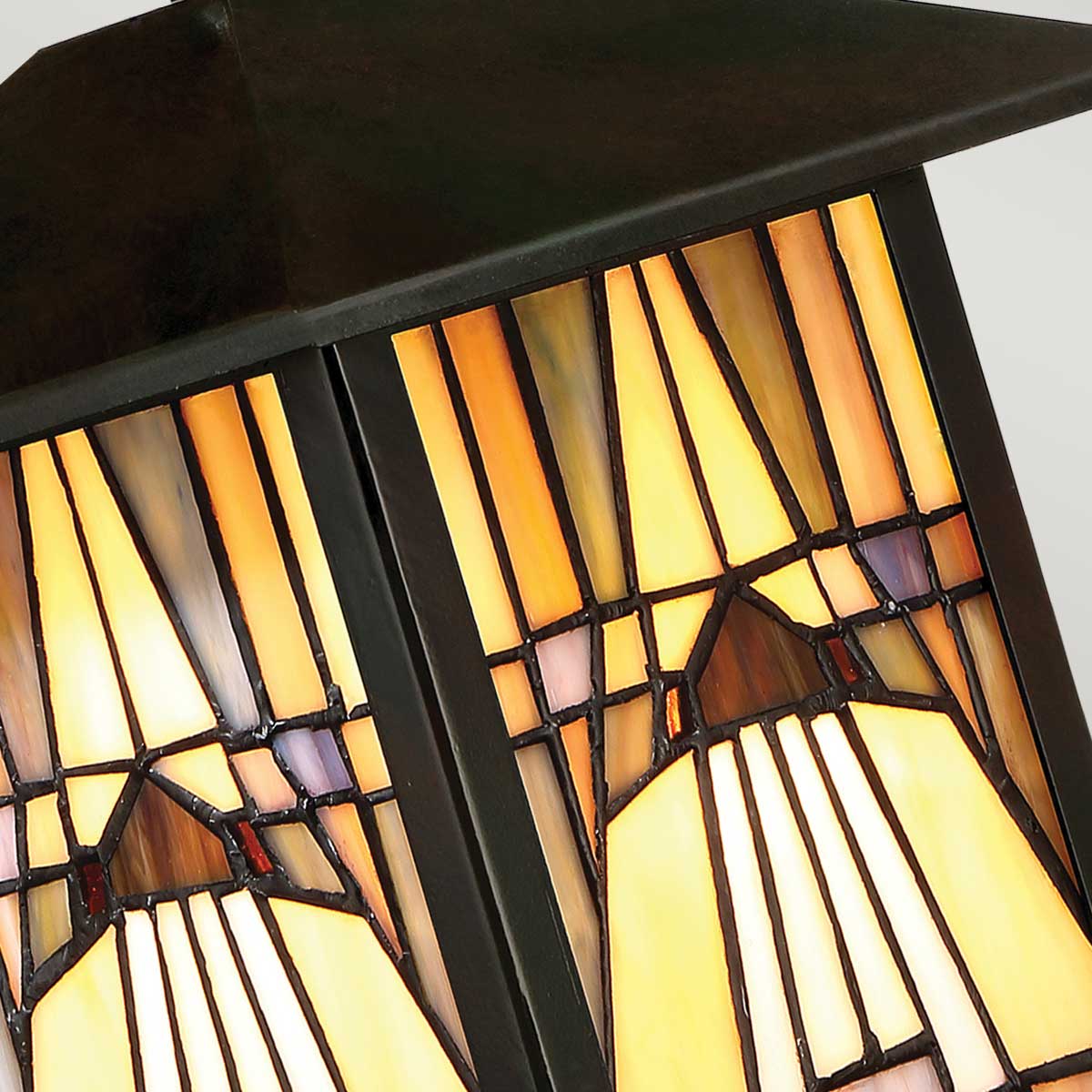 Hearthstone Terrace Arts And Crafts Outdoor Wall Lantern Bronze Hearthstone Terrace Arts And Crafts Outdoor Wall Lantern Bronze — detail view