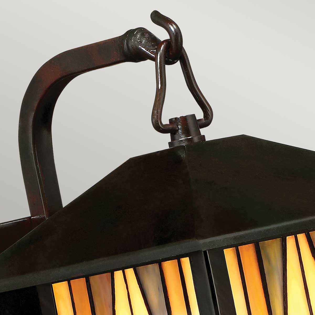 Hearthstone Terrace Arts And Crafts Outdoor Wall Lantern Bronze Hearthstone Terrace Arts And Crafts Outdoor Wall Lantern Bronze — detail view