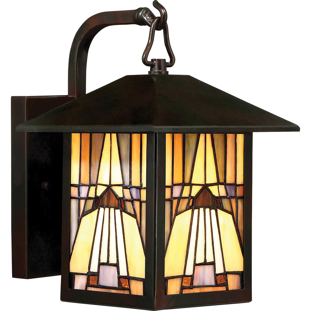 Hearthstone Terrace Arts And Crafts Outdoor Wall Lantern Bronze