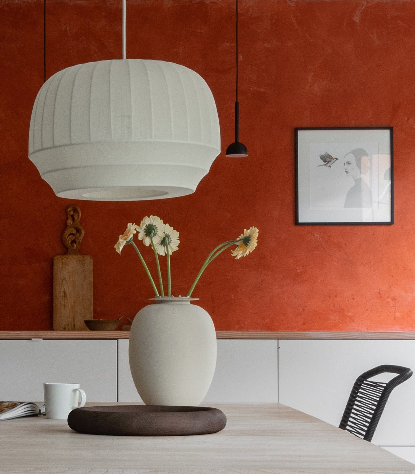 Heritage Row Contemporary Knitted Fabric Pendant Light Oval Small Tall Heritage Row Contemporary Knitted Fabric Pendant Light Oval Small Tall