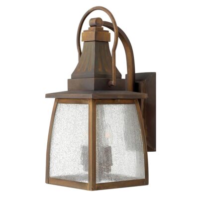 Herring Cove Hamptons Outdoor Wall Lantern in Sienna Brass