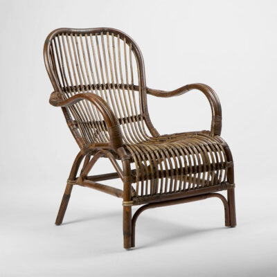 Highgrove Hamptons Rattan Armchair Antique Finish