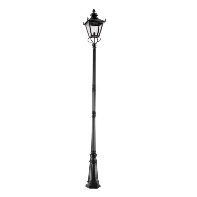 Highmoor Peak Traditional Outdoor Lamp Post Black