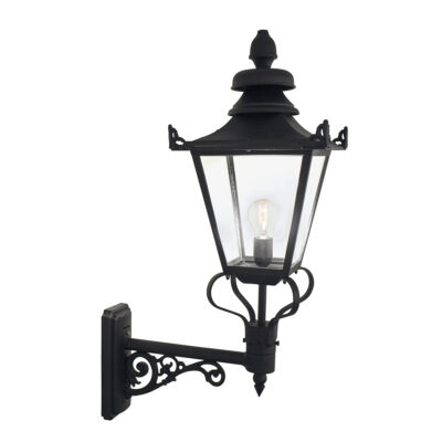 Highmoor Peak Traditional Outdoor Wall Lantern Black