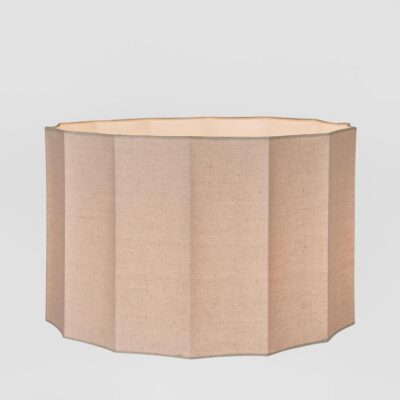 Hightower Hamptons Fluted Linen Floor Lamp Shade Natural