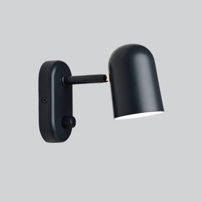 Hollowfield Contemporary Adjustable Wall Light Black Dark Green Dark Grey Warm Beige White