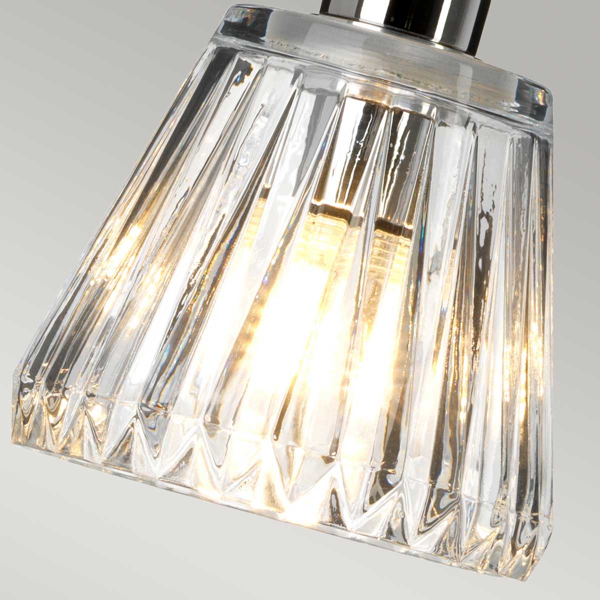 Hollyfield Hamptons Cut Glass Pendant Polished Chrome Hollyfield Hamptons Cut Glass Pendant Polished Chrome — detail view