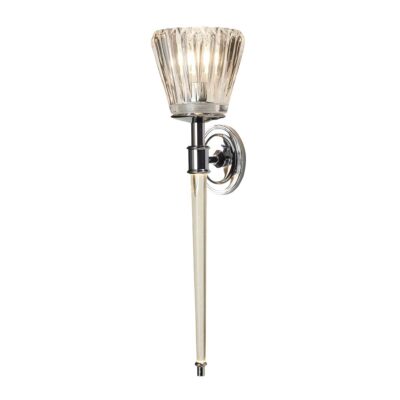 Hollyfield Hamptons Torch Wall Light Polished Chrome