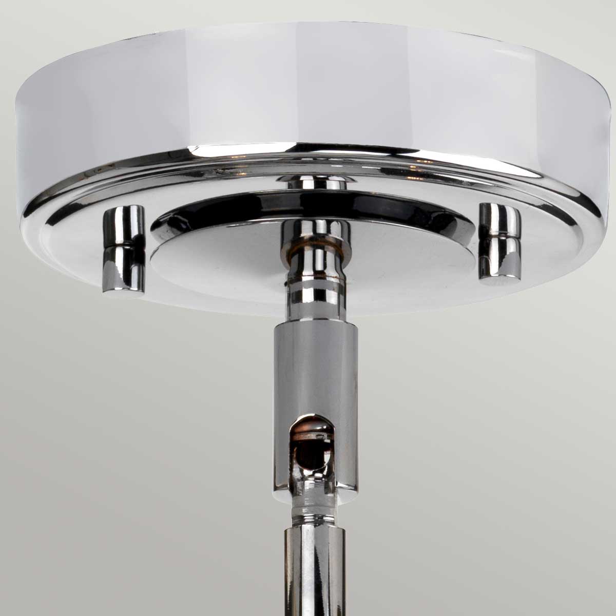Hollyfield Heritage 3 Light Pendant Polished Chrome Hollyfield Heritage 3 Light Pendant Polished Chrome — detail view