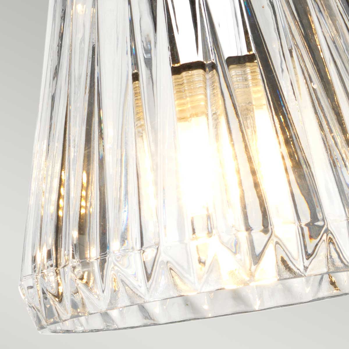 Hollyfield Heritage 3 Light Pendant Polished Chrome Hollyfield Heritage 3 Light Pendant Polished Chrome — detail view
