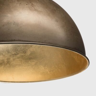Imperia Dome Pendant Light Antique Gold Leaf