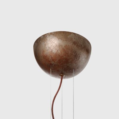 Imperia Dome Pendant Light Antique Gold Leaf