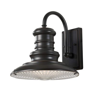 Inglemere Row Industrial Outdoor Wall Light in Restoration Bronze