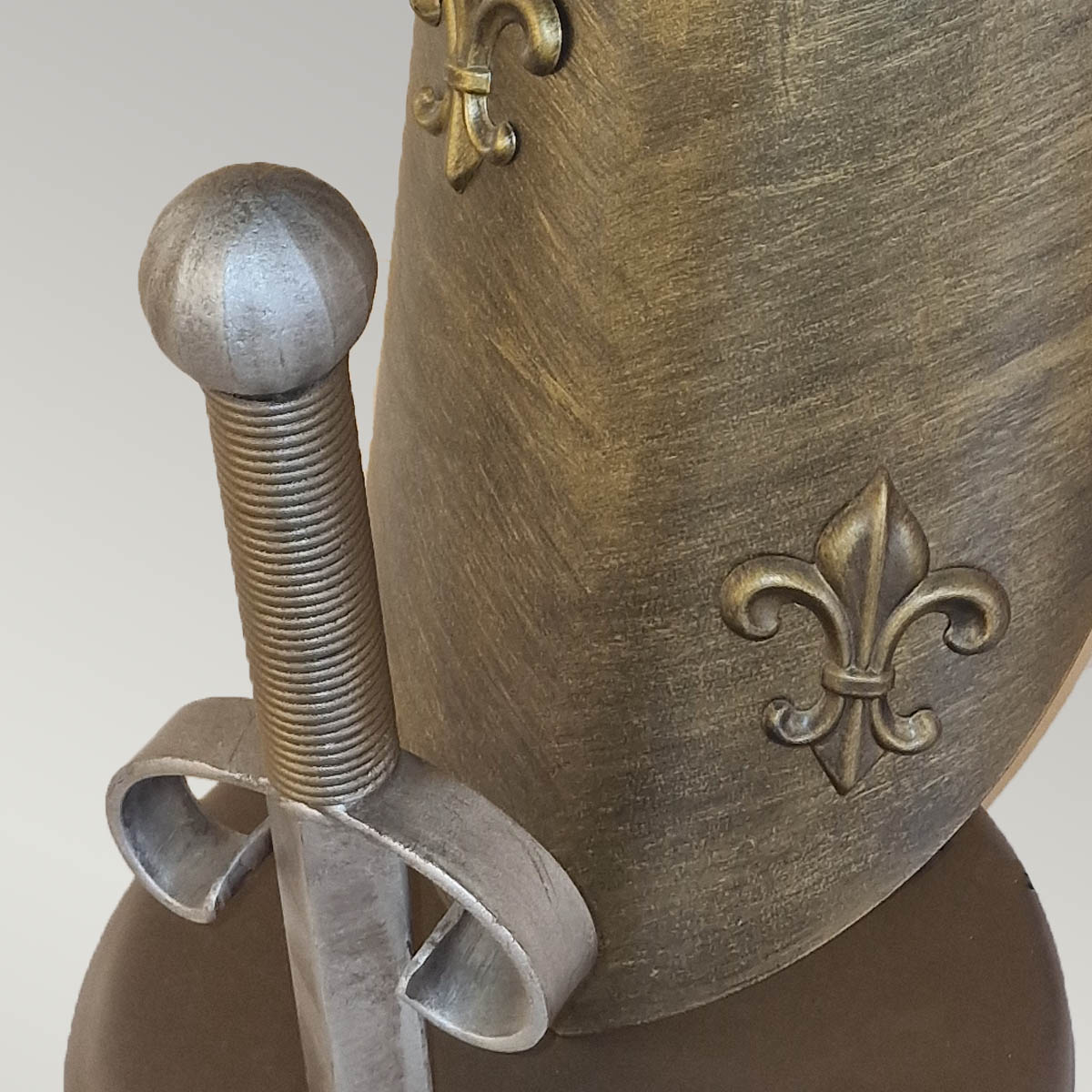 Ironclad Medieval Knight Table Lamp Burnished Bronze Ironclad Medieval Knight Table Lamp Burnished Bronze — detail view