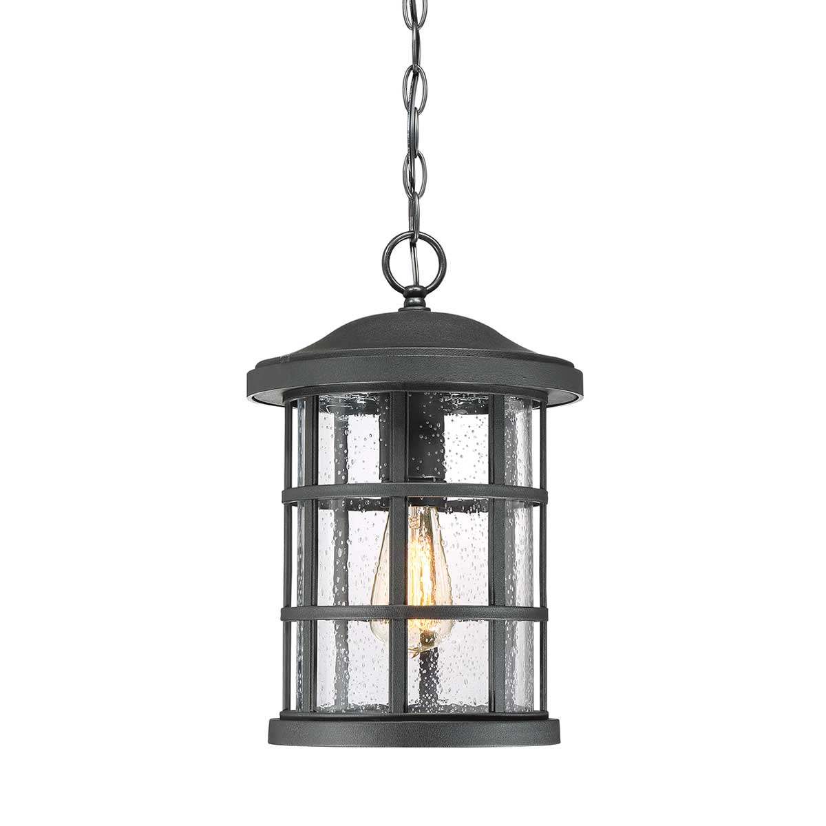 Ironhold Traditional Chain Lantern Earth Black Ironhold Traditional Chain Lantern Earth Black