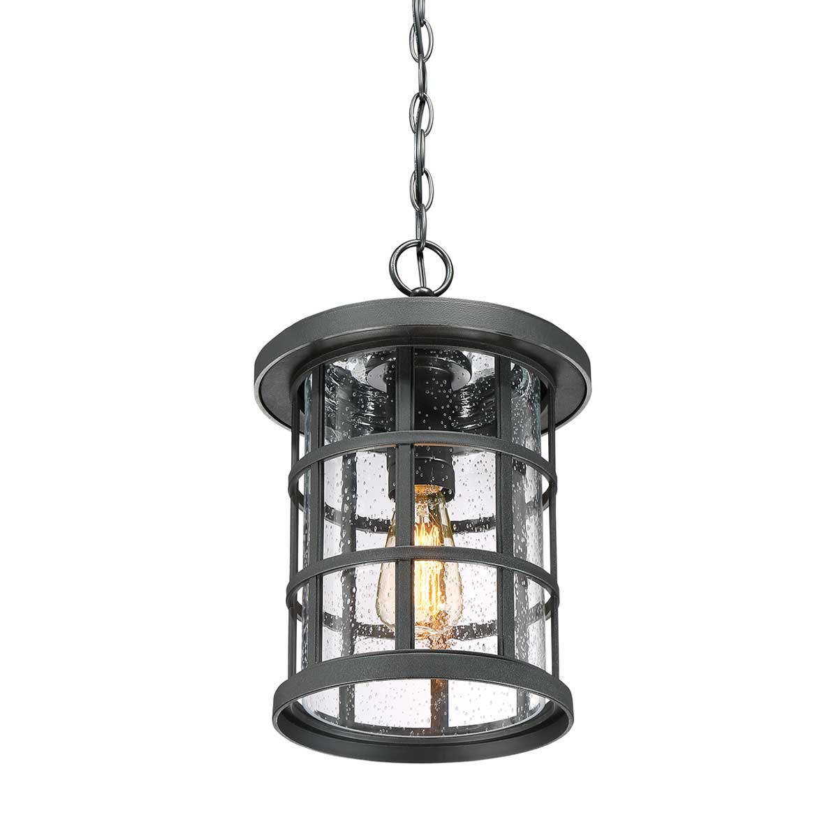 Ironhold Traditional Chain Lantern Earth Black Ironhold Traditional Chain Lantern Earth Black