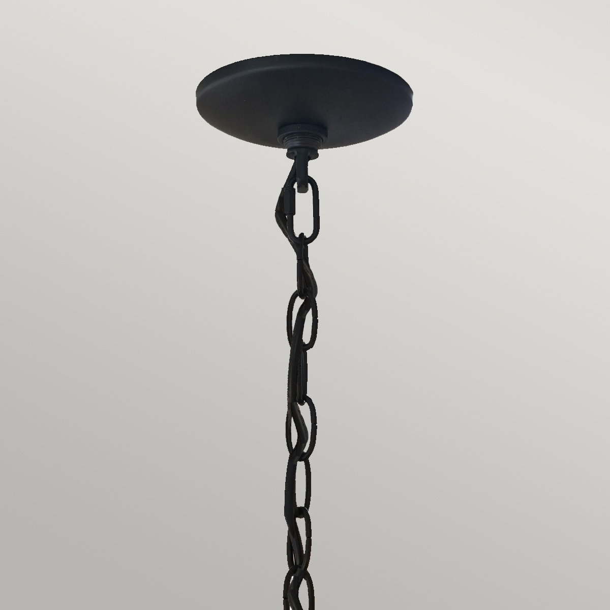 Ironhold Traditional Chain Lantern Earth Black Ironhold Traditional Chain Lantern Earth Black β detail view