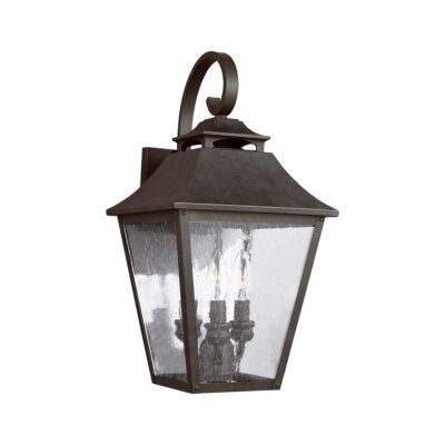 Ironmere Chain Traditional Large Outdoor Wall Lantern Sable