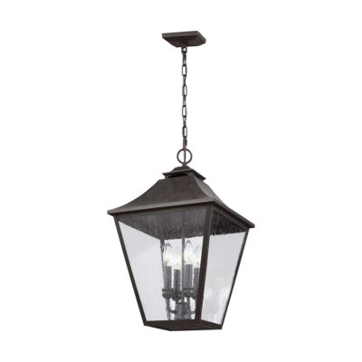 Ironmere Chain Traditional Outdoor Hanging Lantern Sable