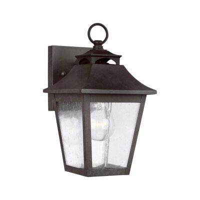 Ironmere Chain Traditional Outdoor Wall Lantern Sable