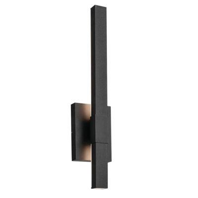 Ironquay Contemporary Wall Light Textured Black