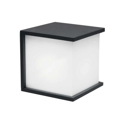 Ironvale Fitting Modern Cube Outdoor Wall Light Graphite