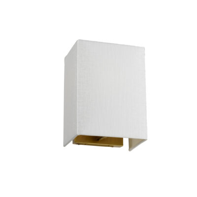 Ivory Backplate Hamptons Wall Light Aged Brass