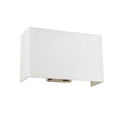 Ivory Backplate Hamptons Wall Light Polished Chrome