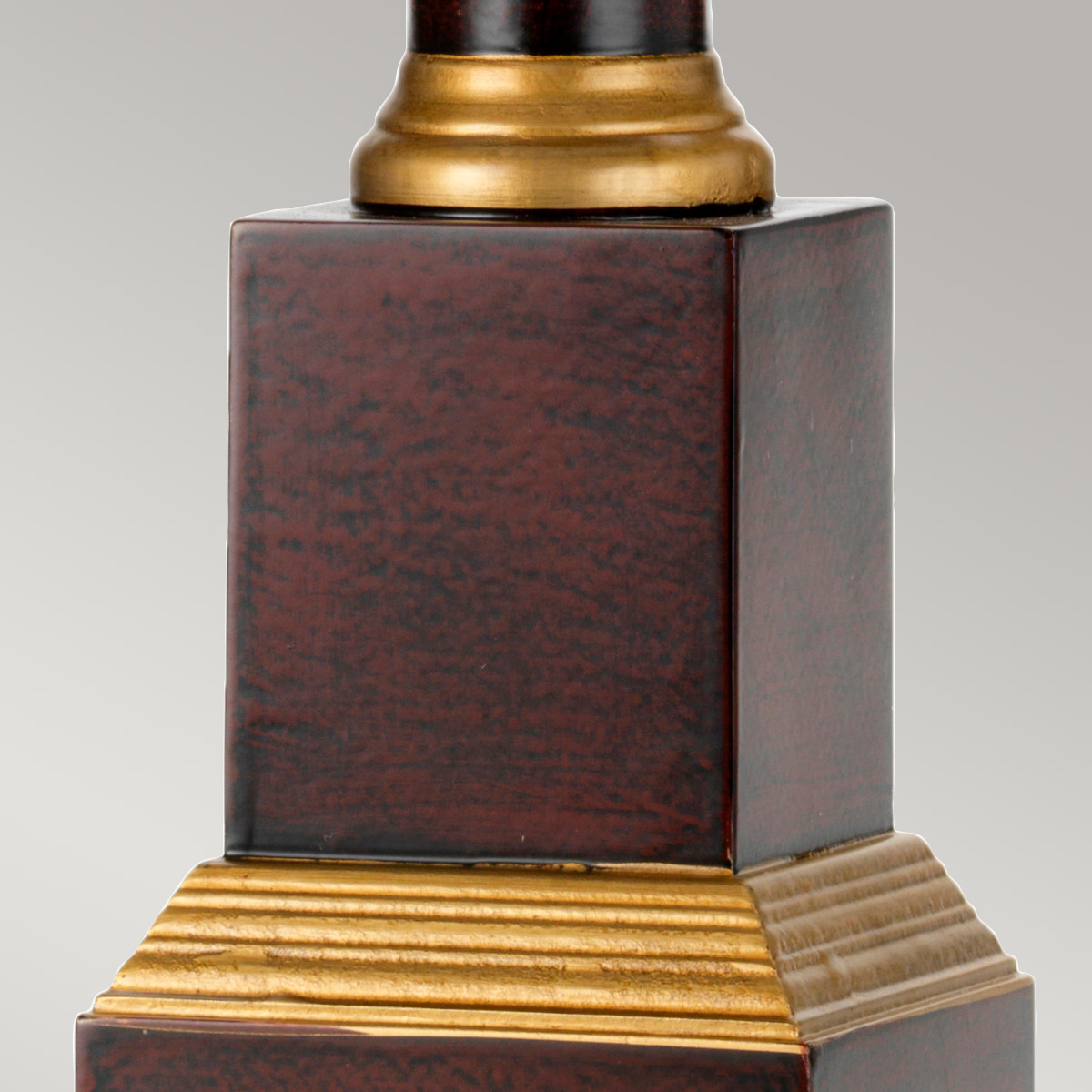 Ivory Weston French Provincial Table Lamp in Oxblood and Gold Ivory Weston French Provincial Table Lamp in Oxblood and Gold — detail view