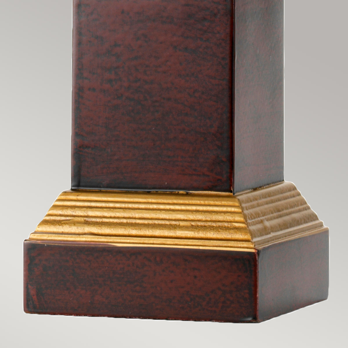 Ivory Weston French Provincial Table Lamp in Oxblood and Gold Ivory Weston French Provincial Table Lamp in Oxblood and Gold — detail view