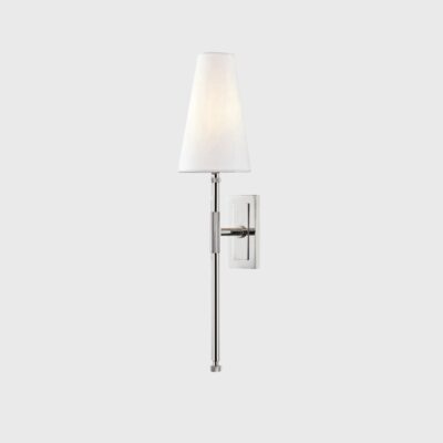 Kenmare Contemporary Wall Light Polished Nickel