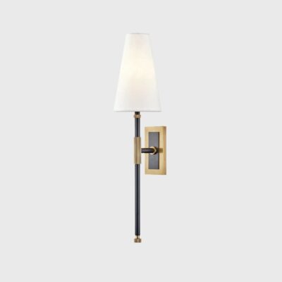 Kenmare Transitional Wall Light Aged Bronze And Brass