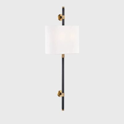 Kenmare Transitional Wall Light Aged Bronze and Brass