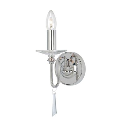 Kensworth Green French Provincial Wall Light Polished Nickel