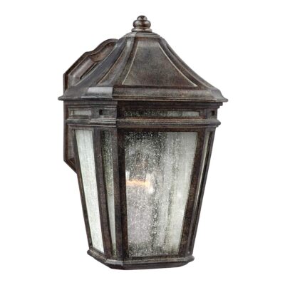 Kensworth Row Traditional Outdoor Wall Lantern Weathered Chestnut