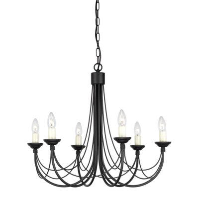 Kentridge Hall Gothic Chandelier Black