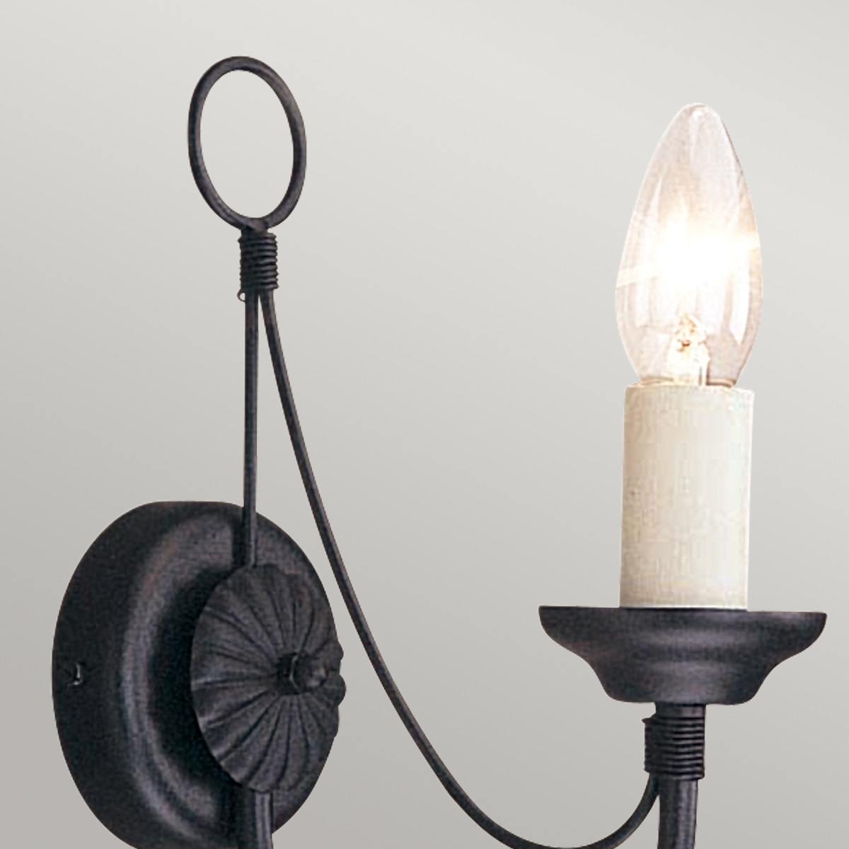 Kentridge Hall Gothic Wall Light Black Kentridge Hall Gothic Wall Light Black — detail view