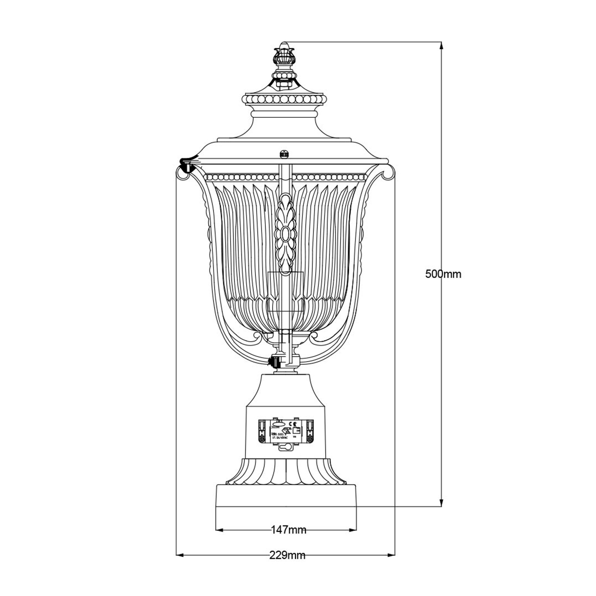 Kestrel Hollow Traditional Outdoor Pedestal Lantern Rubbed Bronze Kestrel Hollow Traditional Outdoor Pedestal Lantern Rubbed Bronze