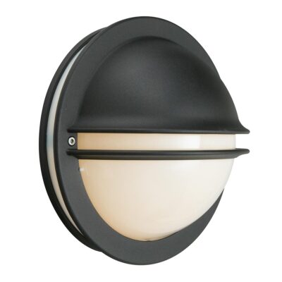 Kestrel Row Modern Bunker Outdoor Wall Light Black