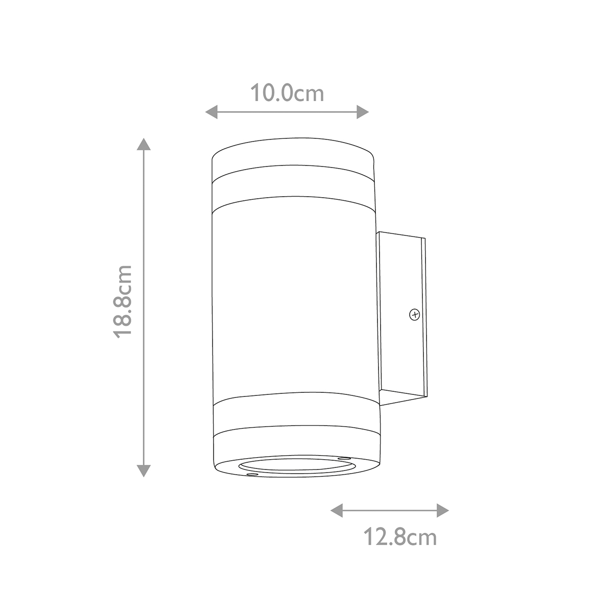 Kettering Cylindrical Outdoor Wall Light Graphite Kettering Cylindrical Outdoor Wall Light Graphite