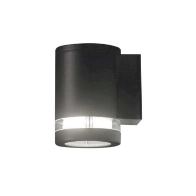 Kettering Modern Cylindrical Outdoor Wall Light Graphite