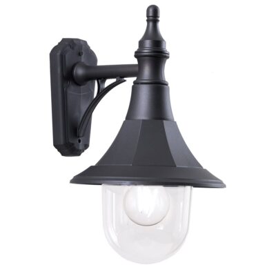 Kilkenny Vale Traditional Outdoor Wall Lantern Black