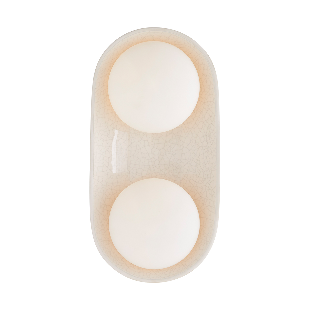 Kilnstone Retro Modern Ceramic Wall Light Ivory Crackle Glaze Kilnstone Retro Modern Ceramic Wall Light Ivory Crackle Glaze