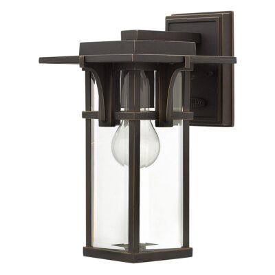 Kingsbury Row Transitional Outdoor Wall Lantern Oil Rubbed Bronze